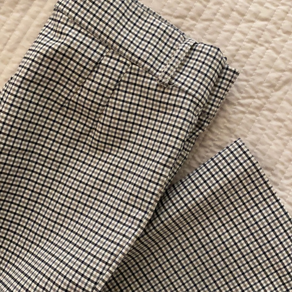 Zara gingham mini flare
